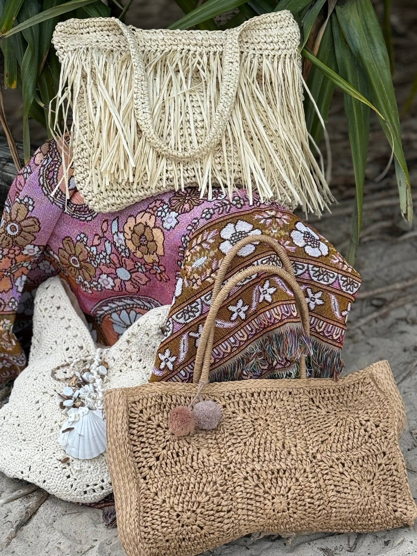 Crochet Straw Bag