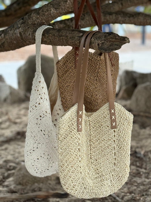 Woven Lace Shoulder Bag