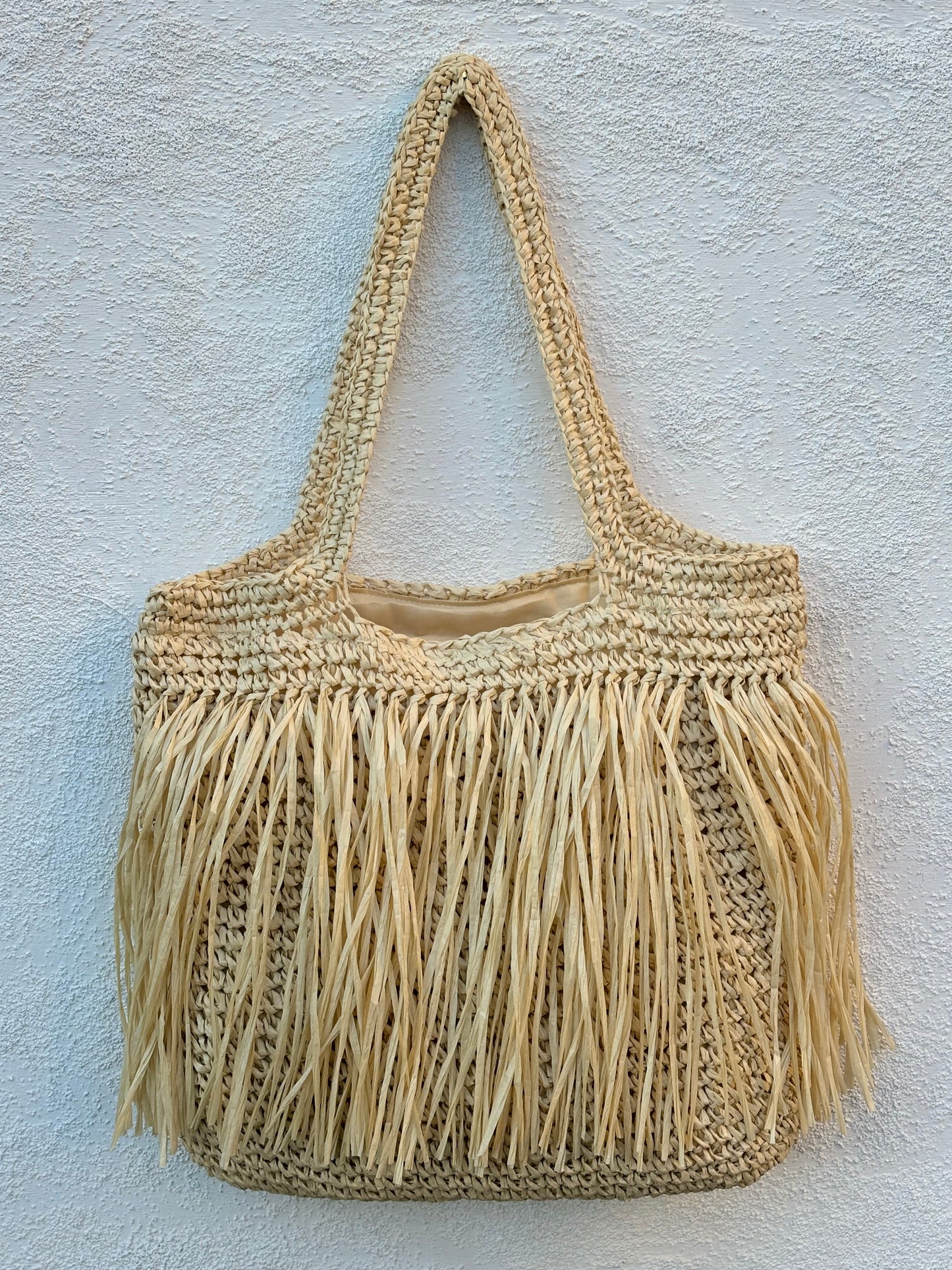 Coastal Breeze straw beach bag